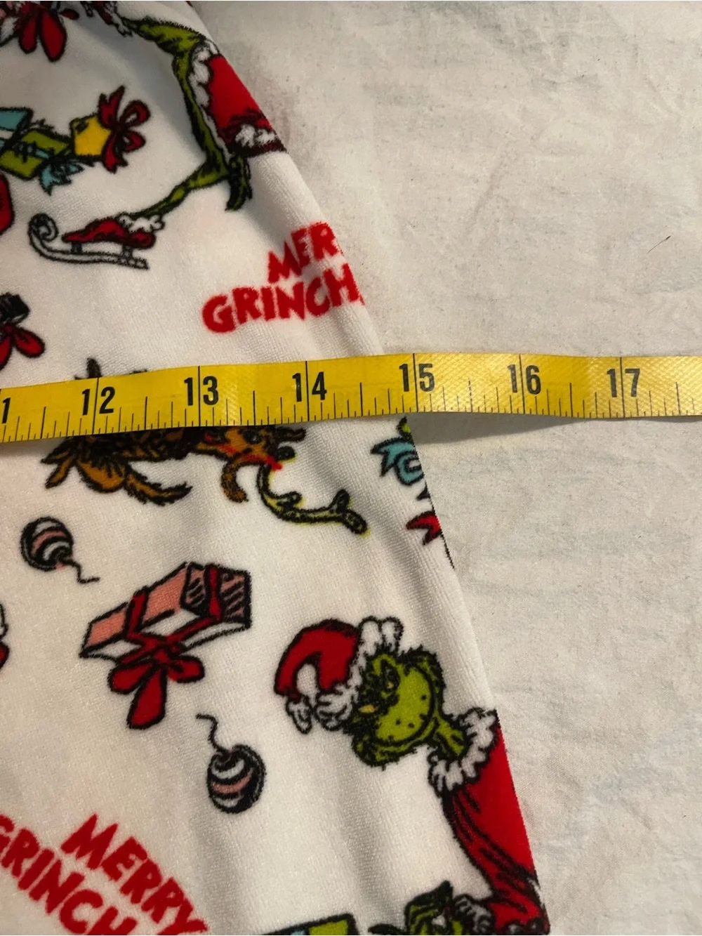 Kids White Grinch-Print Pajama Pants - Holiday Sleep Bottoms